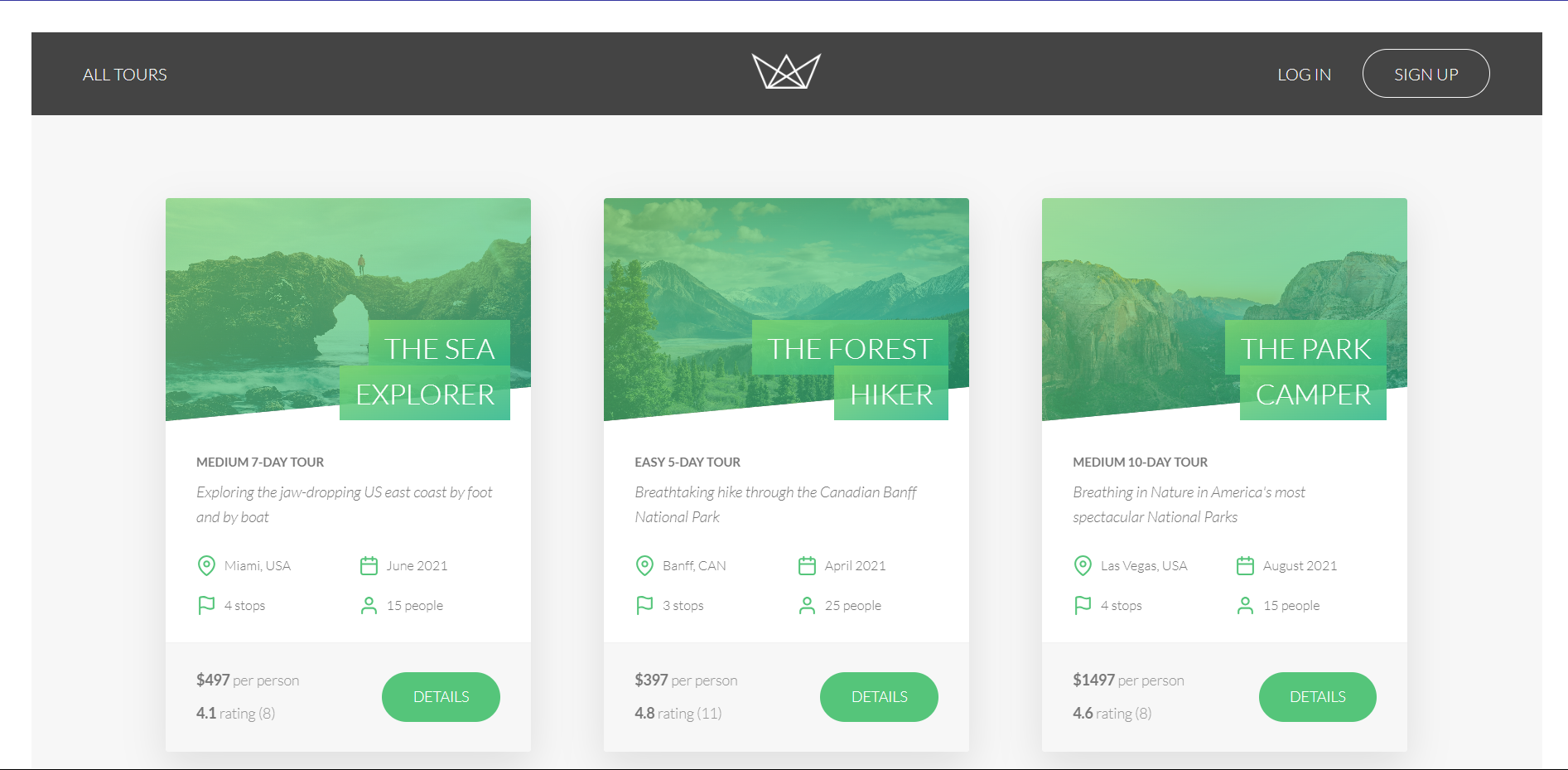 Tour Booking Website